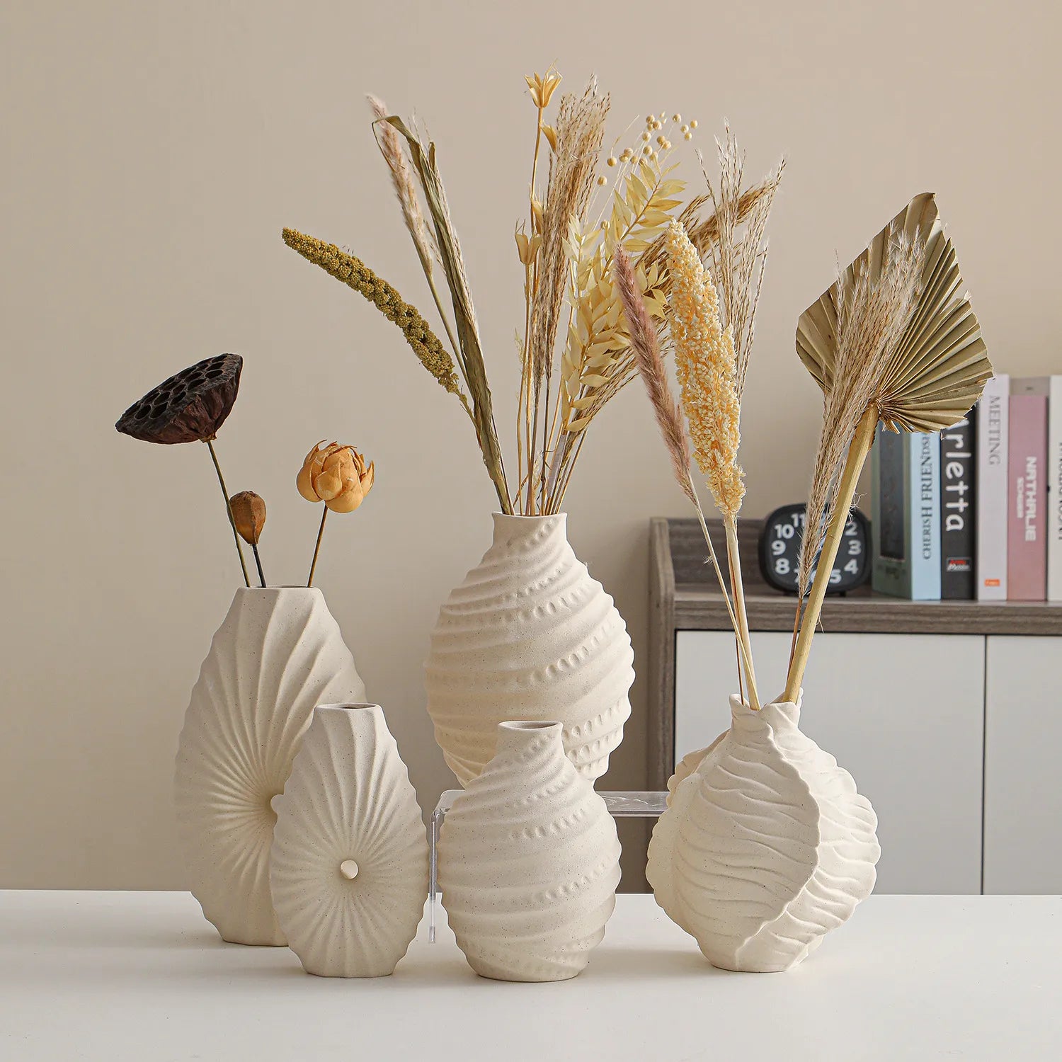 Ceramic Vase Minimalist Flower Vase, Home Living Room Decor Accent